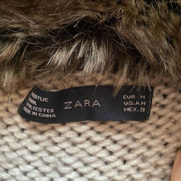 Zara Fur Cardigan - Picture 2 of 2